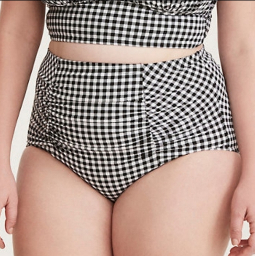 Torrid Gingham Swim Bottom
